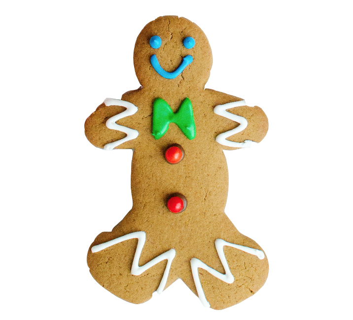 We bake our cupcakes fresh daily. (Shown: Gingerbread Man Cookie cupcakes.)