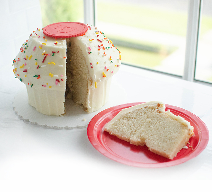 Giant Vanilla Cupcake - Crave Cupcakes (Houston, Texas)