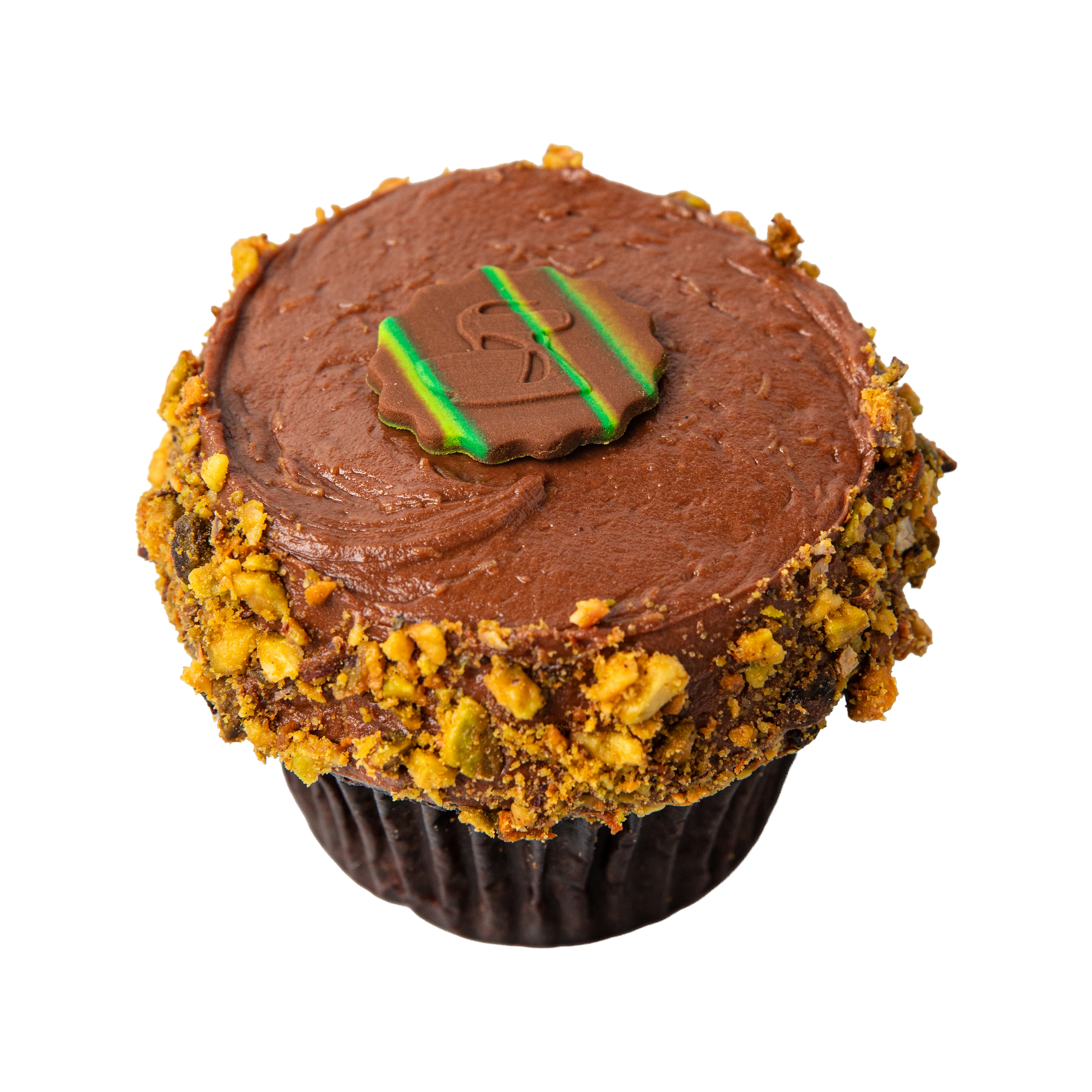 We bake our cupcakes fresh daily. (Shown: Dubai Chocolate Cupcake cupcakes.)