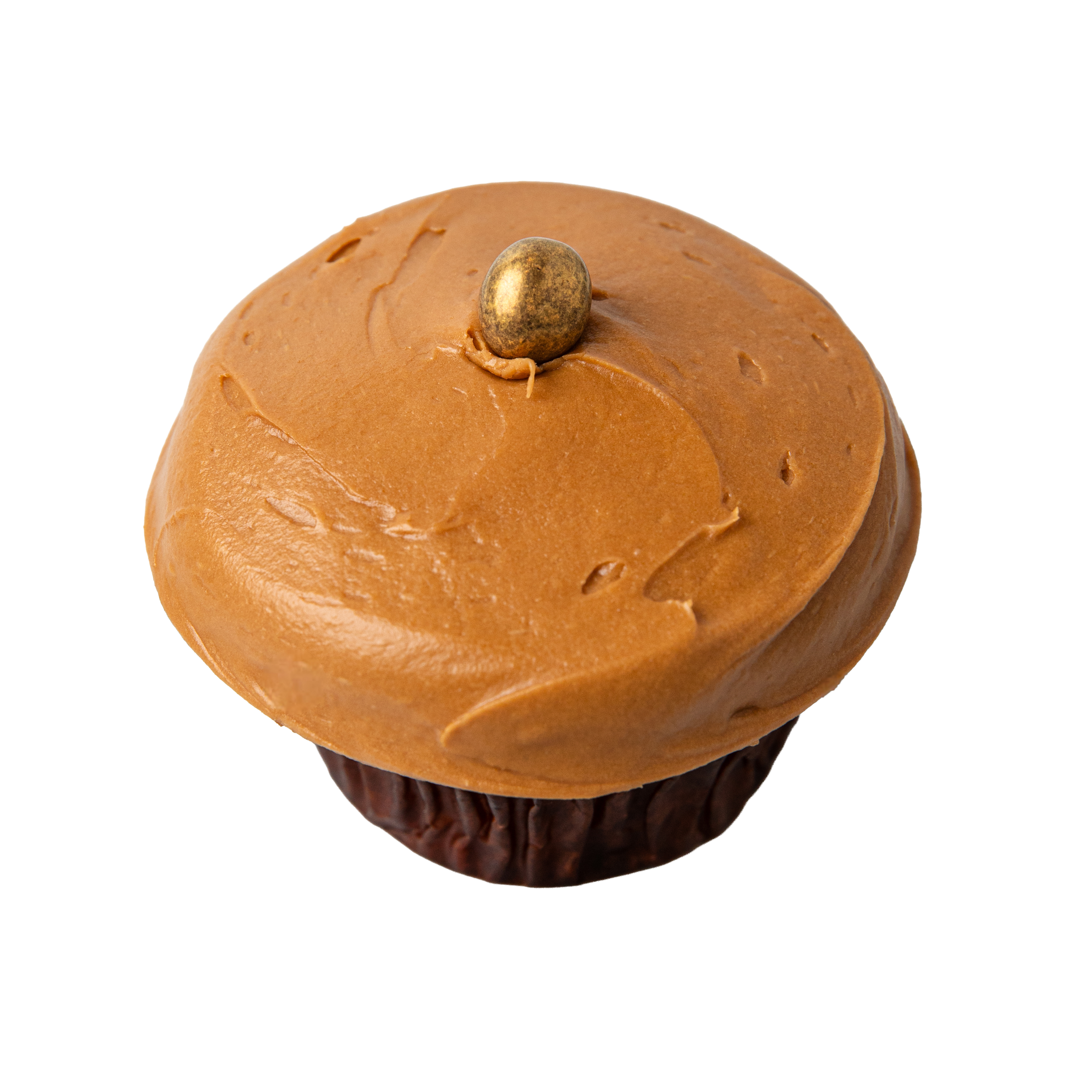 We bake our cupcakes fresh daily. (Shown: Cardamom Coffee Cupcake cupcakes.)