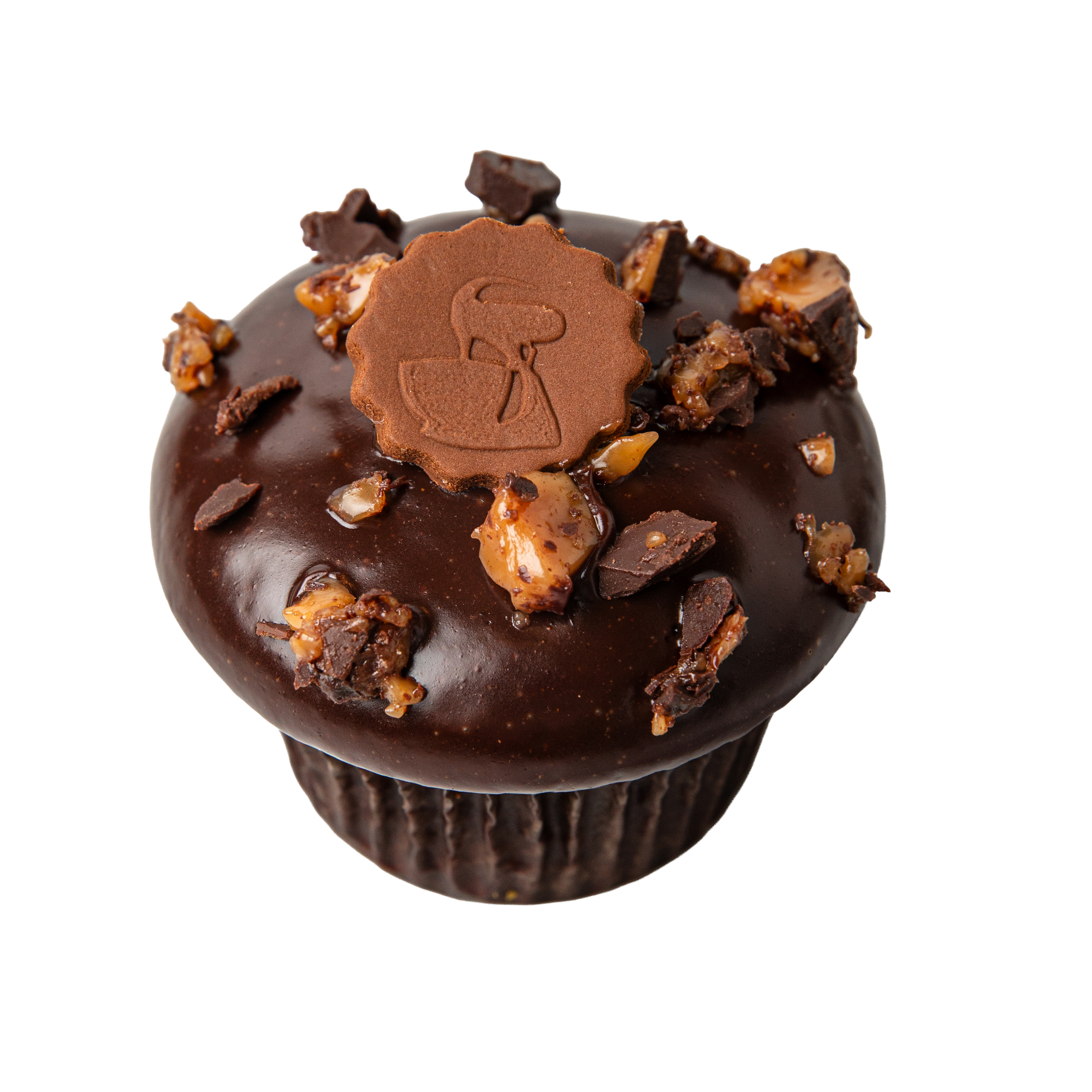 We bake our cupcakes fresh daily. (Shown: Texas Toffee Sheet Cupcakes cupcakes.)
