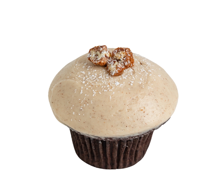 We bake our cupcakes fresh daily. (Shown: Spiced Chocolate cupcakes.)