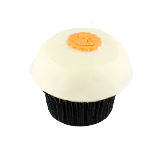 We bake our cupcakes fresh daily. (Shown: Carrot Cupcake cupcakes.)