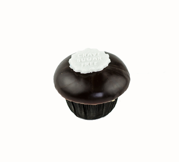 We bake our cupcakes fresh daily. (Shown: 007 Dark Chocolate Cupcake cupcakes.)