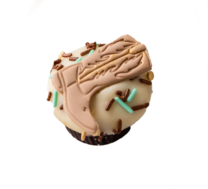 We bake our cupcakes fresh daily. (Shown: Rodeo Confetti cupcakes.)